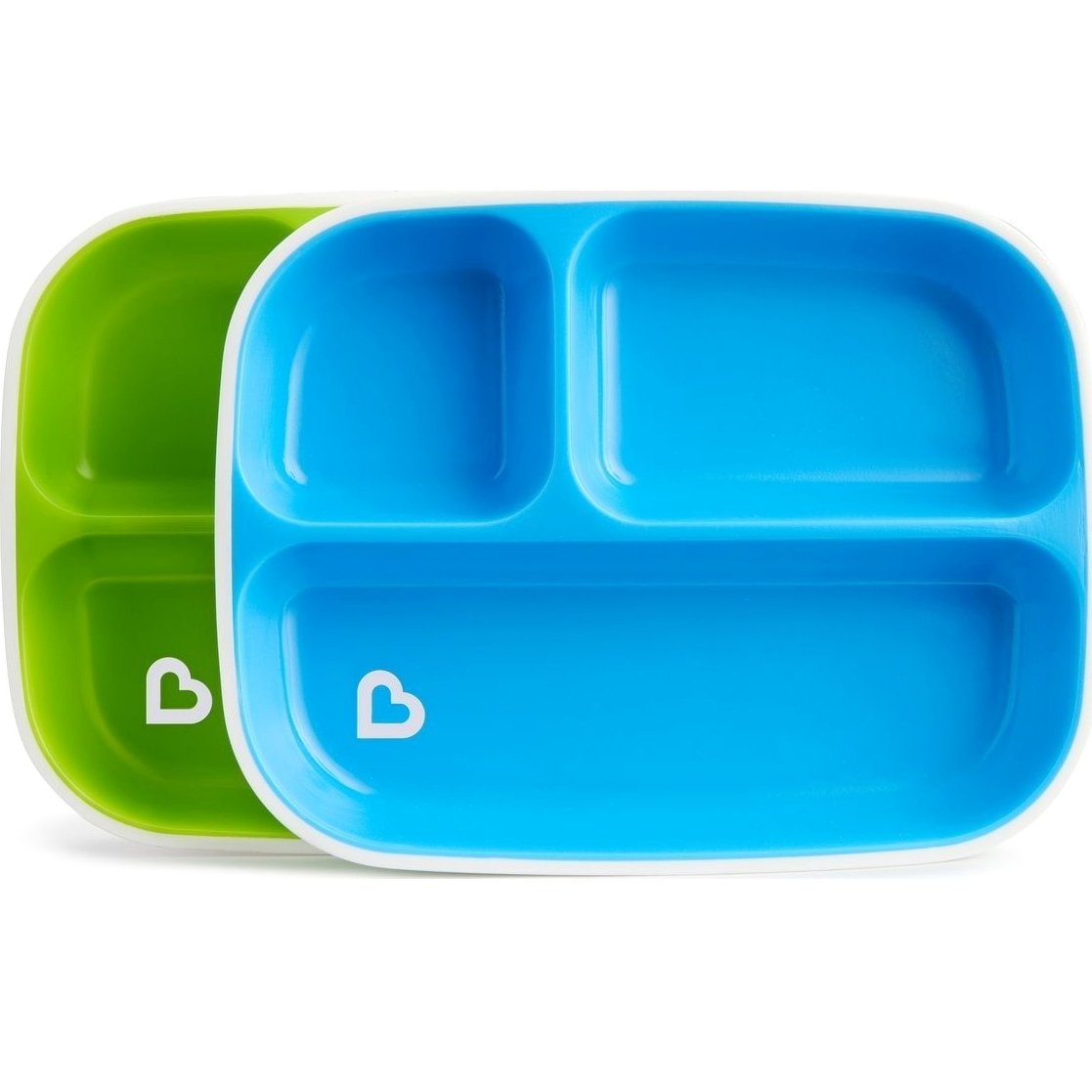 Munchkin Splash Toddler Plates Σετ Πιάτων 2 τμχ – Μπλέ-Πράσινο