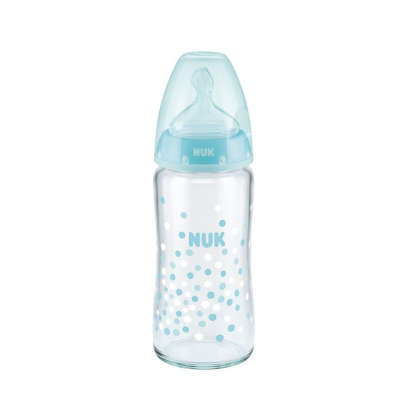Nuk First Choice Plus Μπιμπερό Πολυπροπυλενίου (PP) με Θηλή Καουτσουκ 300ml – γαλάζιο