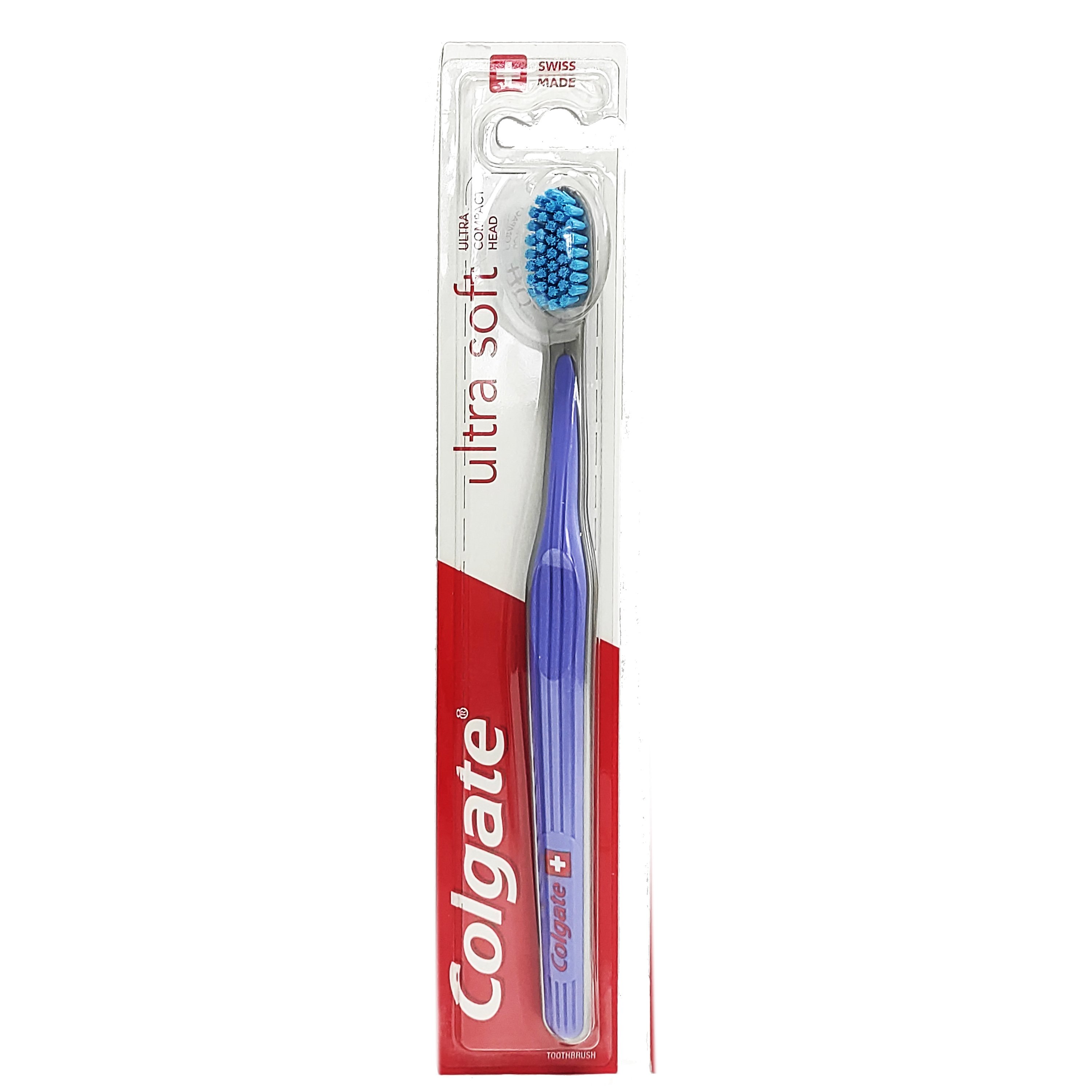 Colgate Ultra Soft Toothbrush Οδοντόβουρτσα με Πολύ Μαλακές Ίνες, Κατά της Πλάκας & των Επιφανειακών Χρωματικών Λεκέδων 1 Τεμάχιο – Μωβ