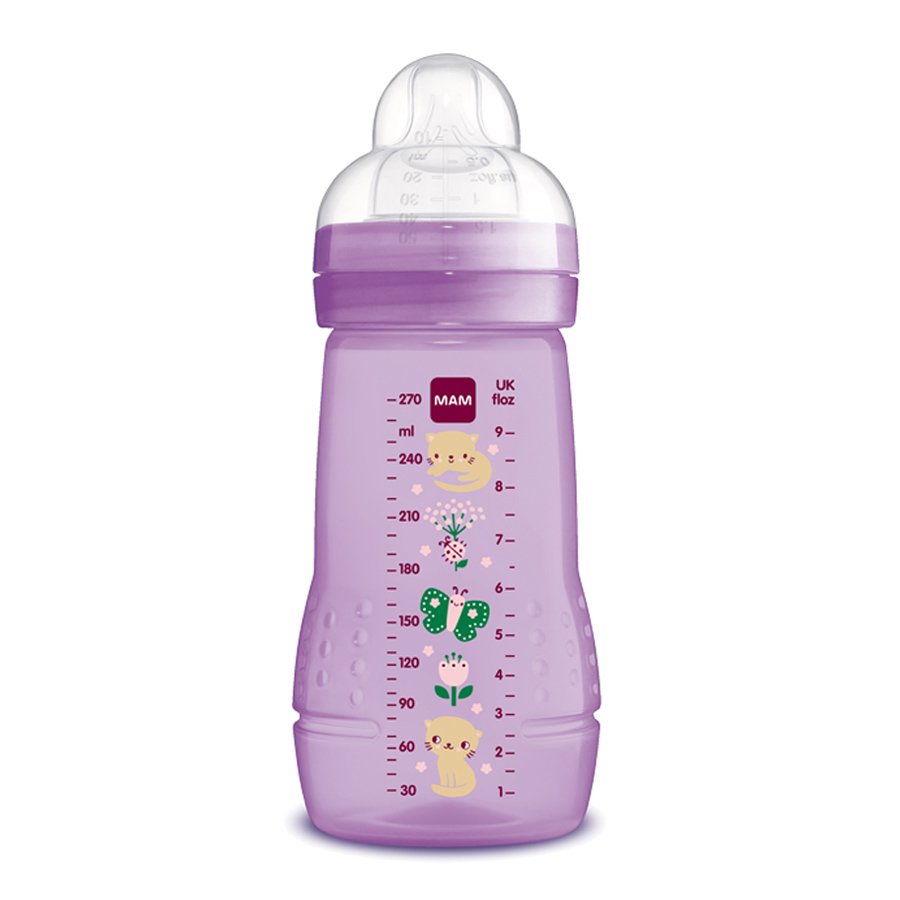 Mam Easy Active™ Baby Bottle 2+ Μηνών Κωδ 360S Μπιμπερό Πολυπροπυλενίου με Θηλή Σιλικόνης 270ml – Μωβ