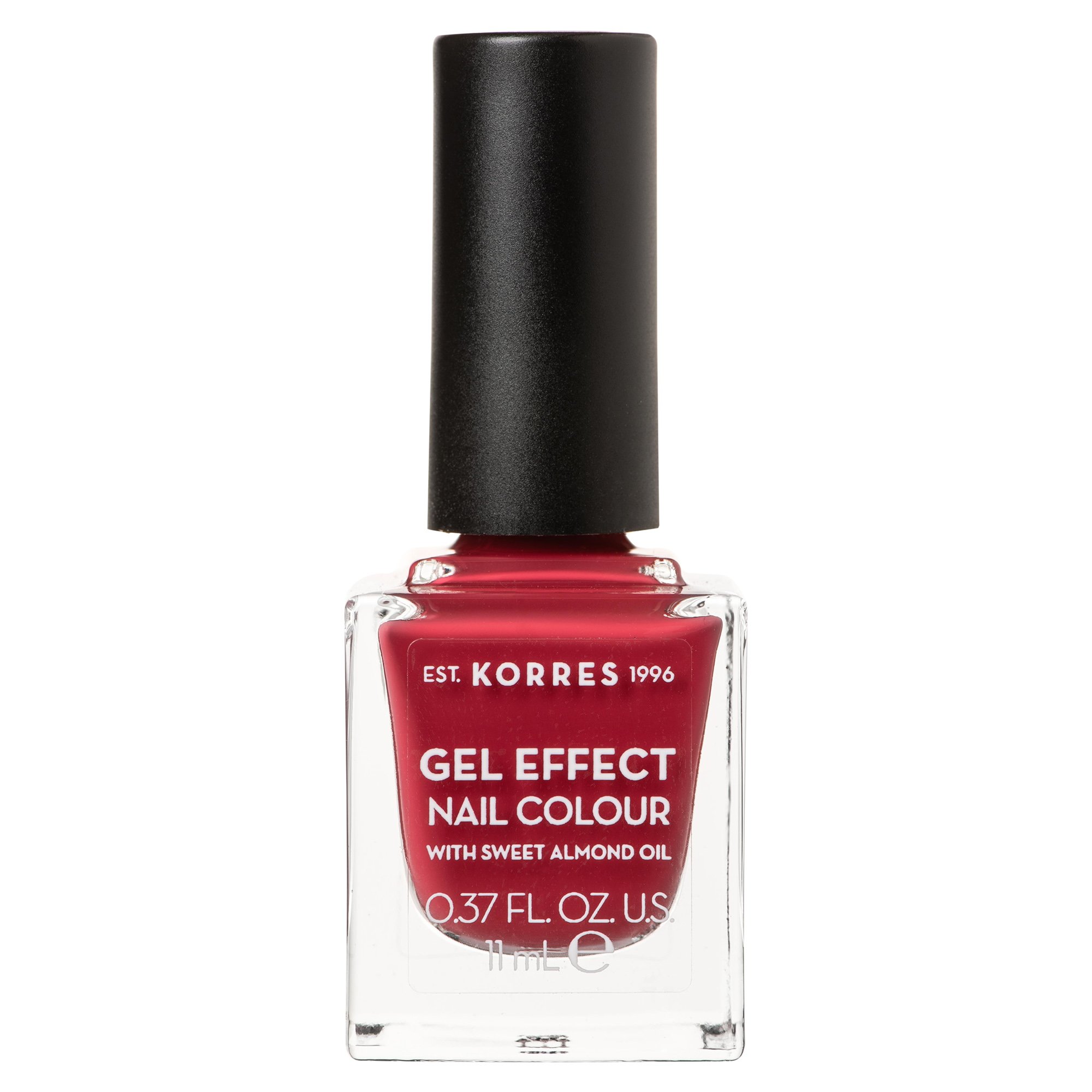 Korres Gel Effect Nail Colour Βερνίκι Νυχιών Απόλυτης Λάμψης & Διάρκειας, με Αμυγδαλέλαιο 11ml – Eternity Red Rose No 52