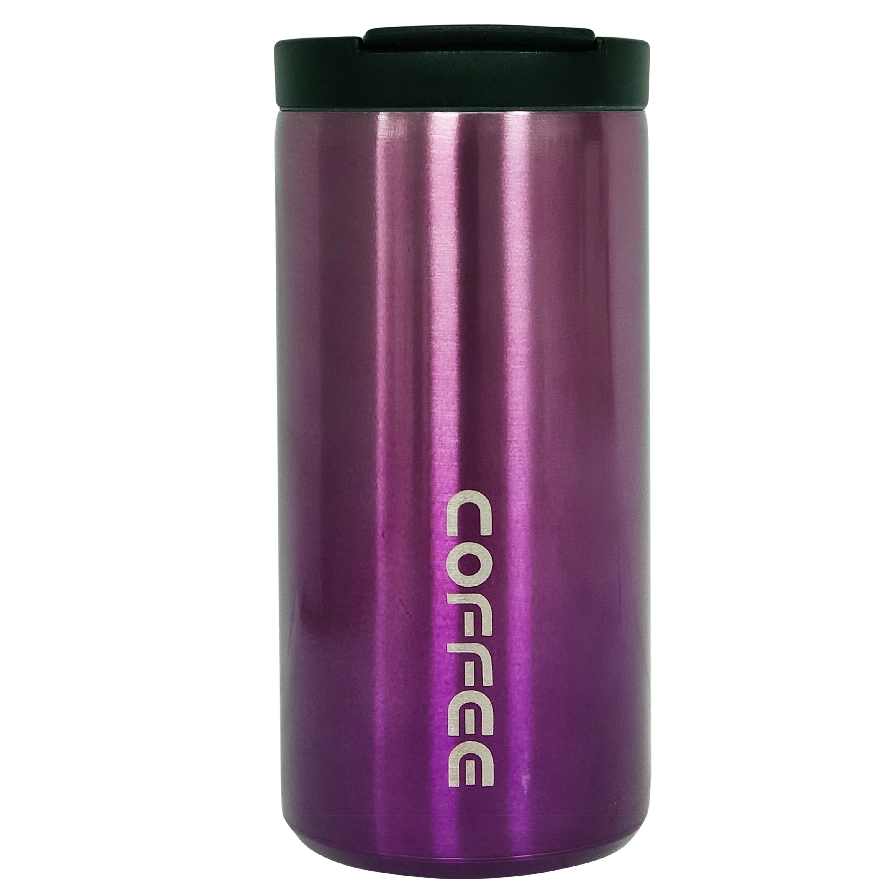 Fashion Insulated Vacuum Coffee Cup Ανοξείδωτη Κούπα Θερμός για Ροφήματα 400ml – μωβ