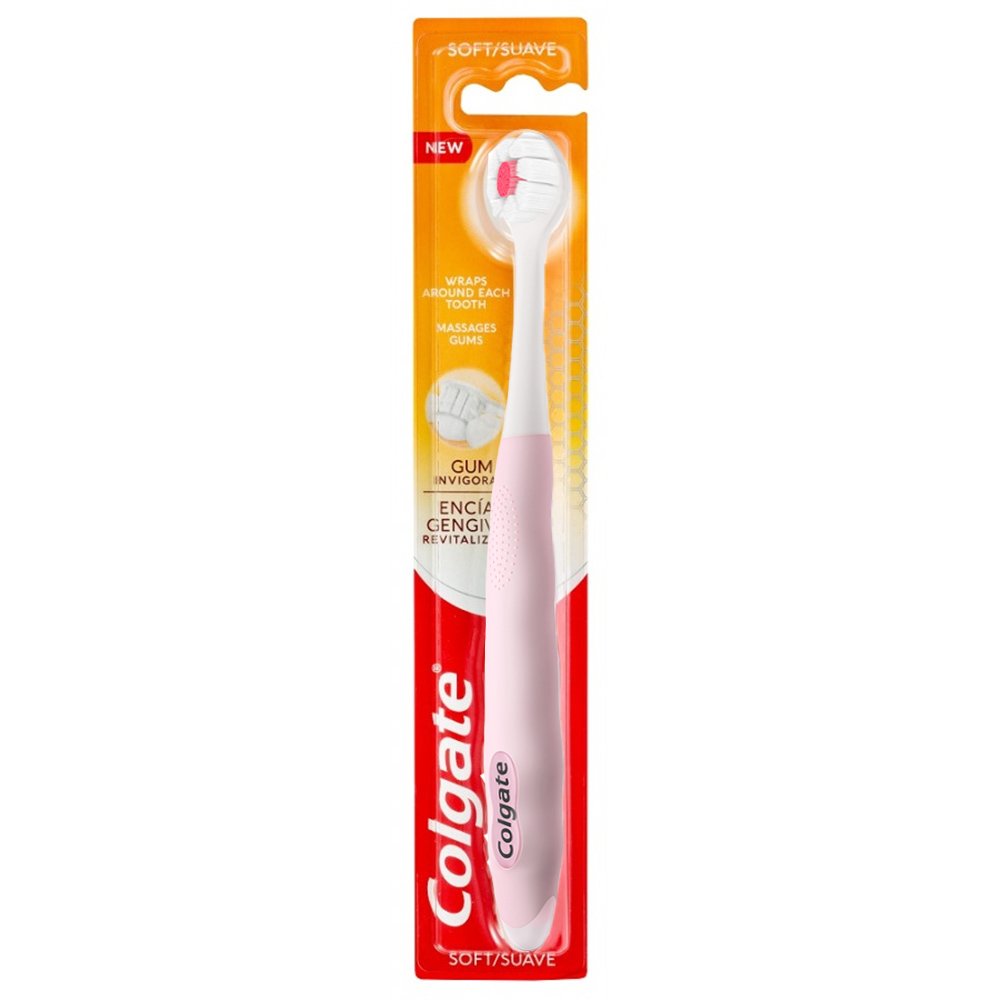 Colgate Gum Invigorate Οδοντόβουρτσα για Βαθύ Καθαρισμό Soft, 1 Τεμάχιο – ροζ