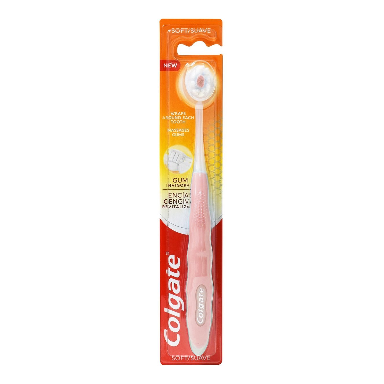 Colgate Gum Invigorate Οδοντόβουρτσα για Βαθύ Καθαρισμό Soft, 1 Τεμάχιο – ροζ