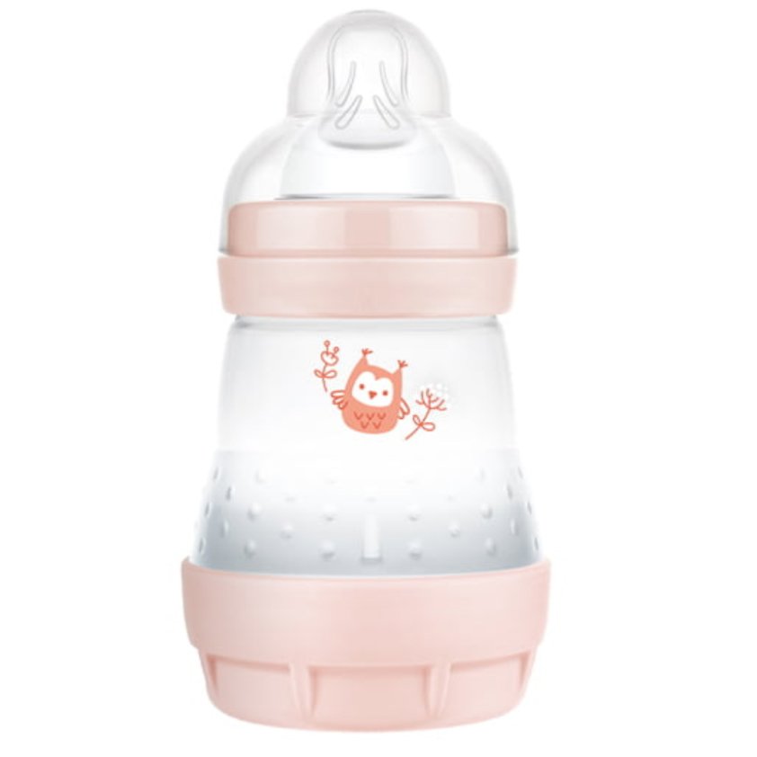 Mam Easy Start™ Anti-Colic 0+ Μηνών, Κωδ 350S Μπιμπερό Πολυπροπυλενίου με Θηλή Σιλικόνης & Σύστημα Κατά των Κολικών 160ml – ροζ