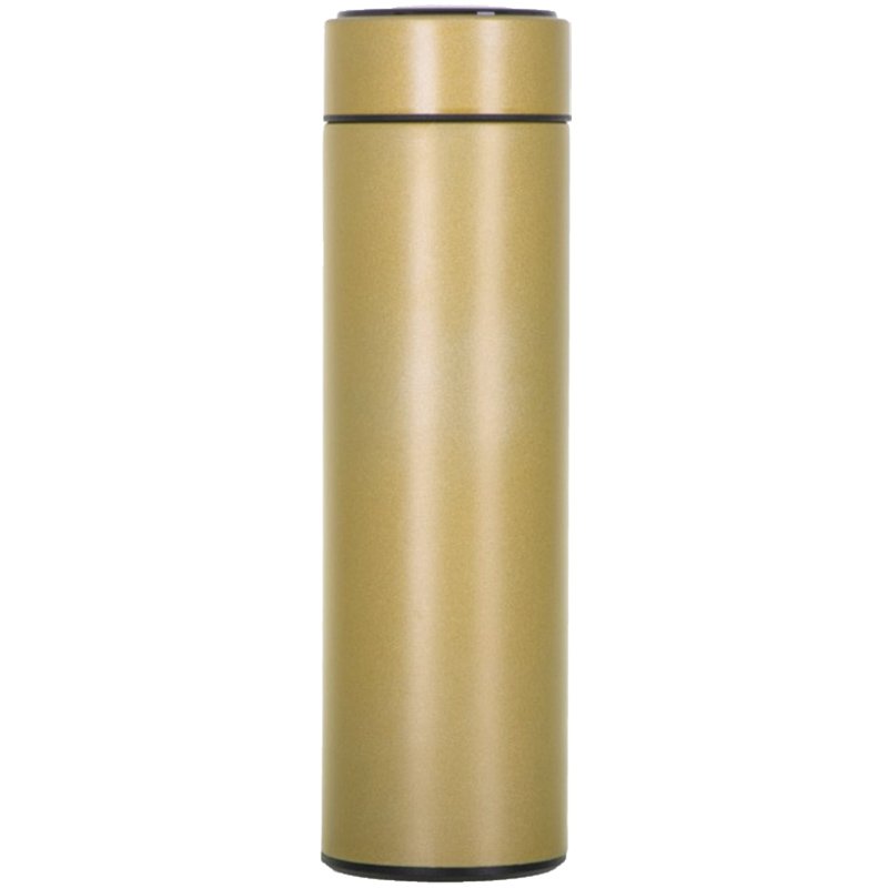 Μπουκάλι Θερμός 500 ml με LED Οθόνη Ένδειξης Θερμοκρασίας 1 Τεμάχιο – χρυσό