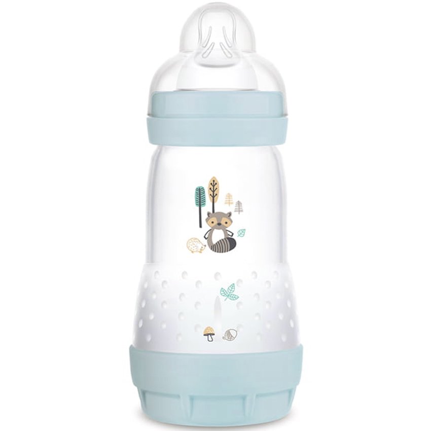 Mam Easy Start™ Anti-Colic 2+ Μηνών, Κωδ 351S Μπιμπερό Πολυπροπυλενίου με Θηλή Σιλικόνης & Σύστημα Κατά των Κολικών 260ml – γαλάζιο