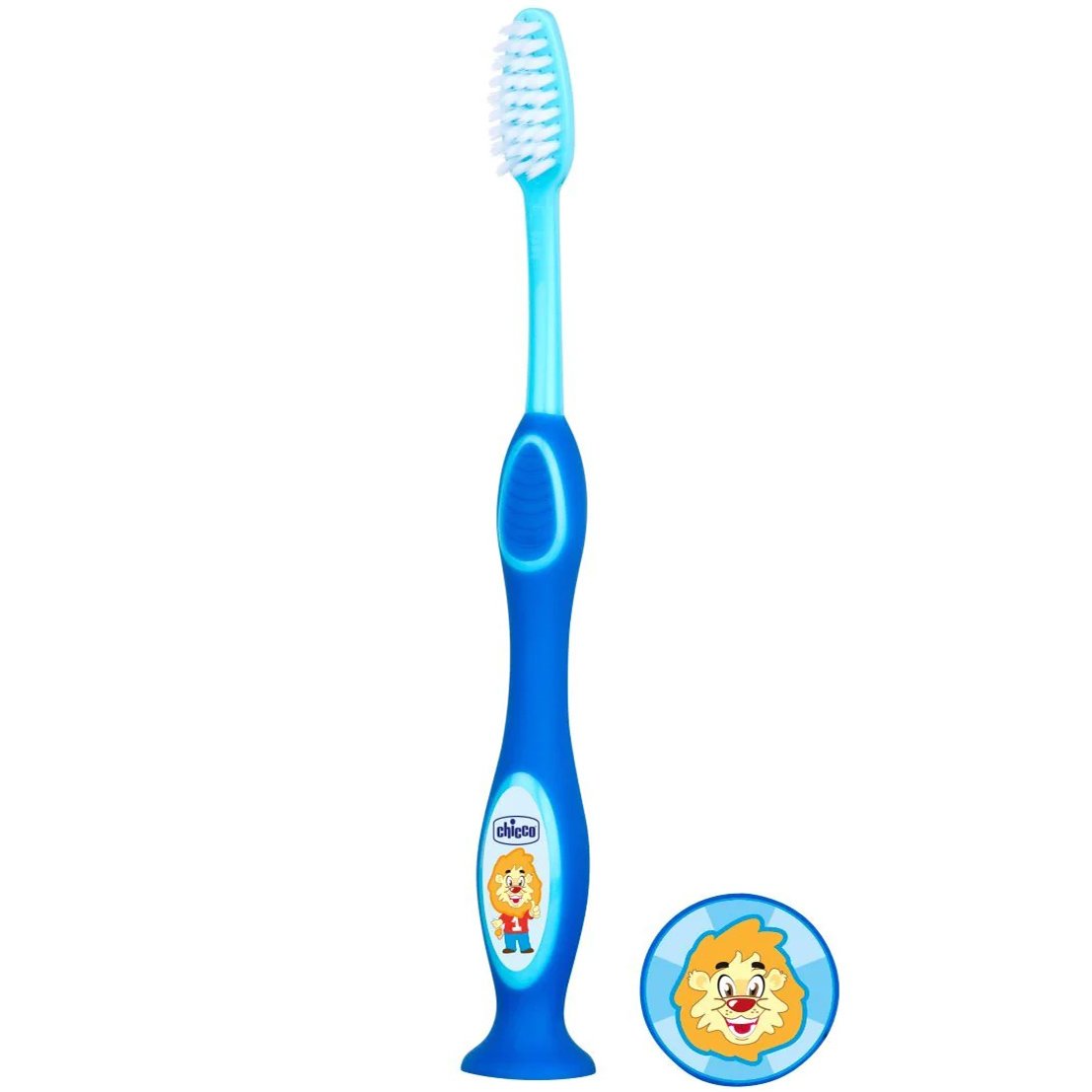 Chicco Milk Teeth Toothbrush 3-6 Years Παιδική Οδοντόβουρτσα Ιδανική για τα Πρώτα Δόντια 1 Τεμάχιο – Μπλε