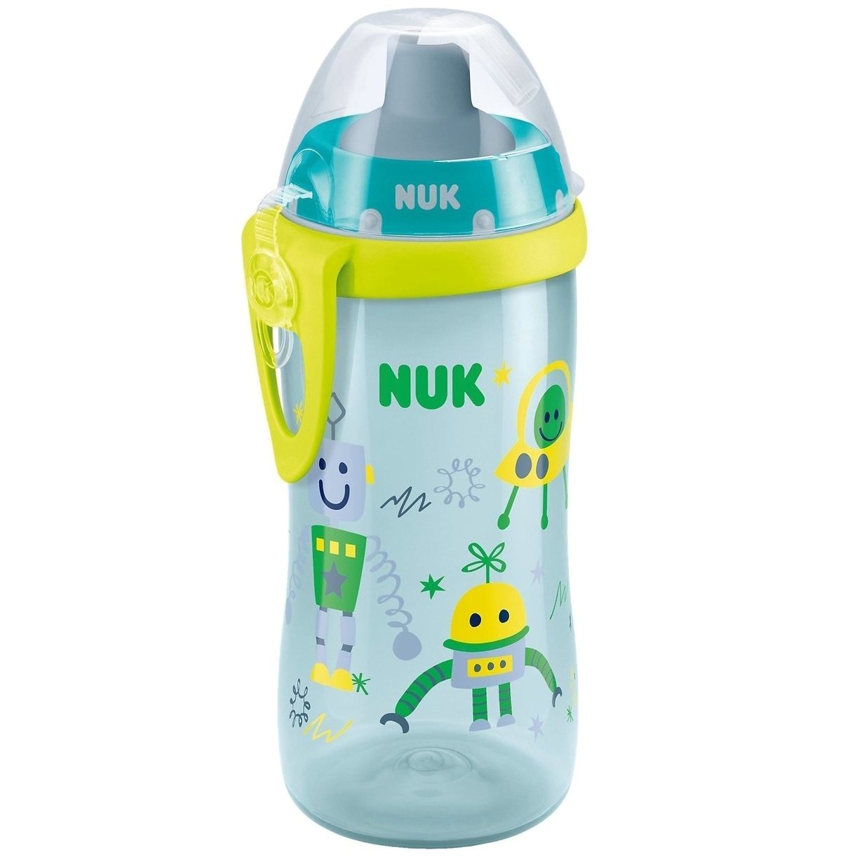 Nuk Flexi Cup Κύπελλο Πολυπροπυλενίου με Μαλακό Καλαμάκι Σιλικόνης 12+m BPA Free 300ml – μπλέ