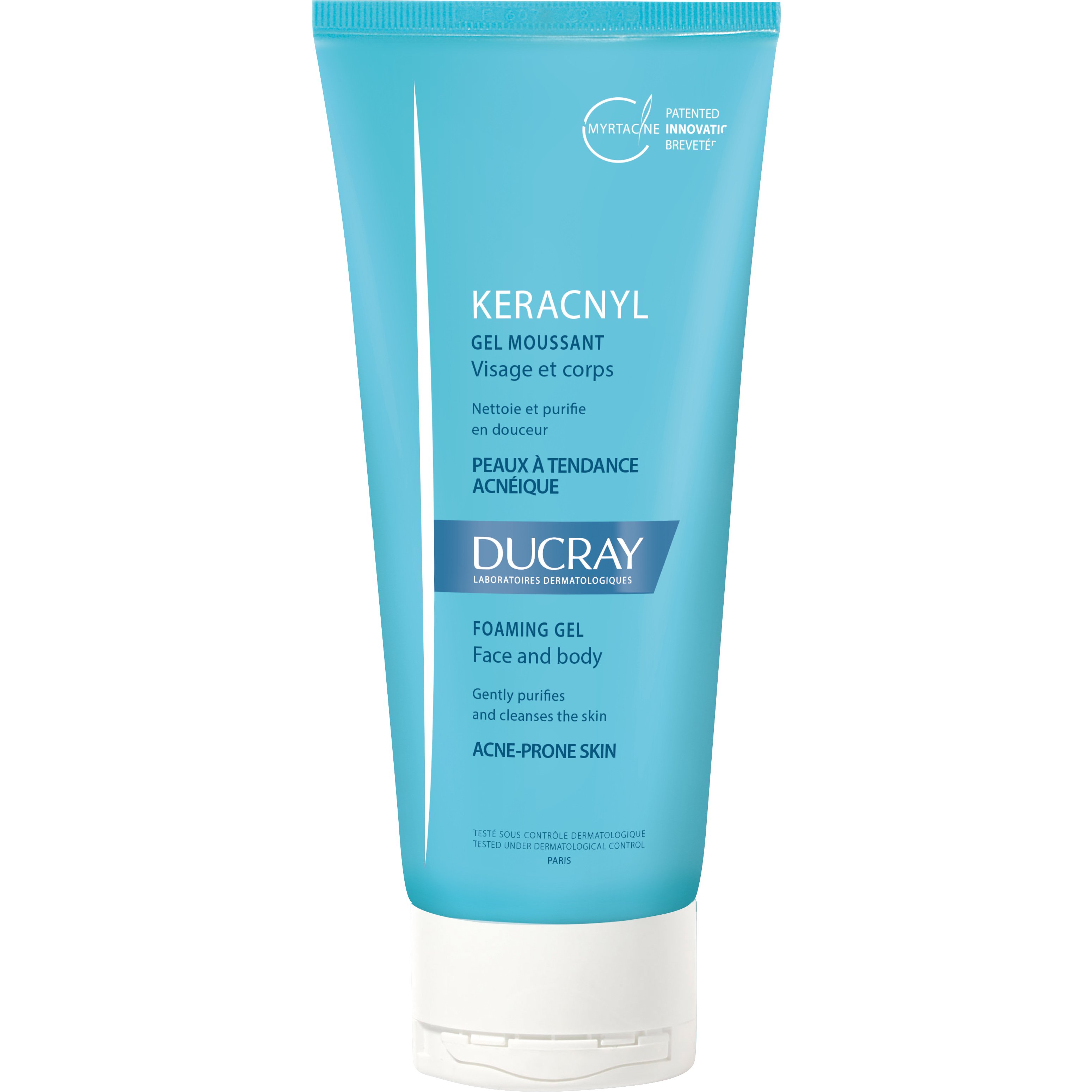 Ducray Keracnyl Gel Moussant Gel Καθαρισμού Προσώπου & Σώματος για Δέρματα με Ατέλειες – 200ml