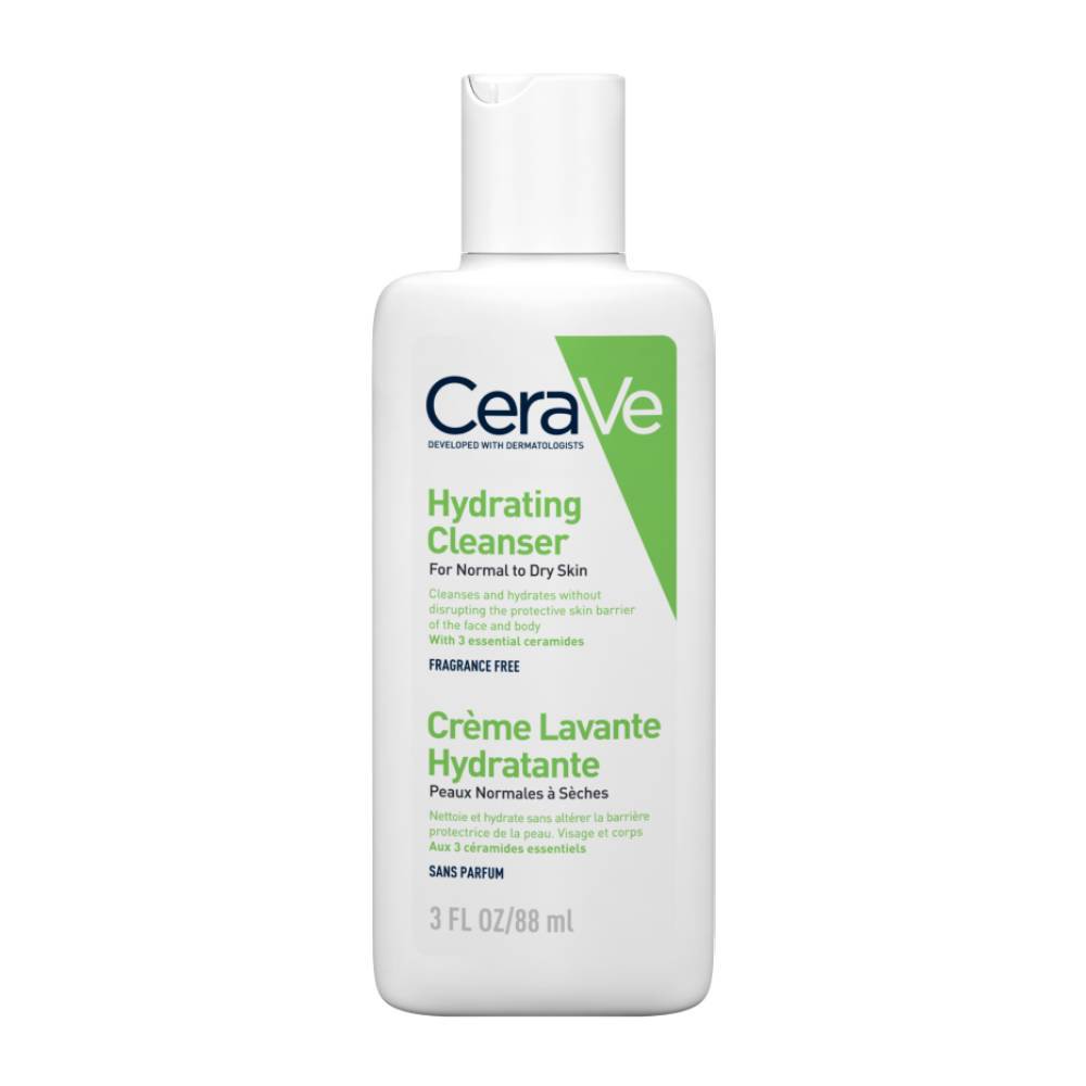 CeraVe Hydrating Cleanser Ενυδατική Κρέμα Καθαρισμού Προσώπου & Σώματος για Κανονική – Ξηρή Επιδερμίδα – 88ml