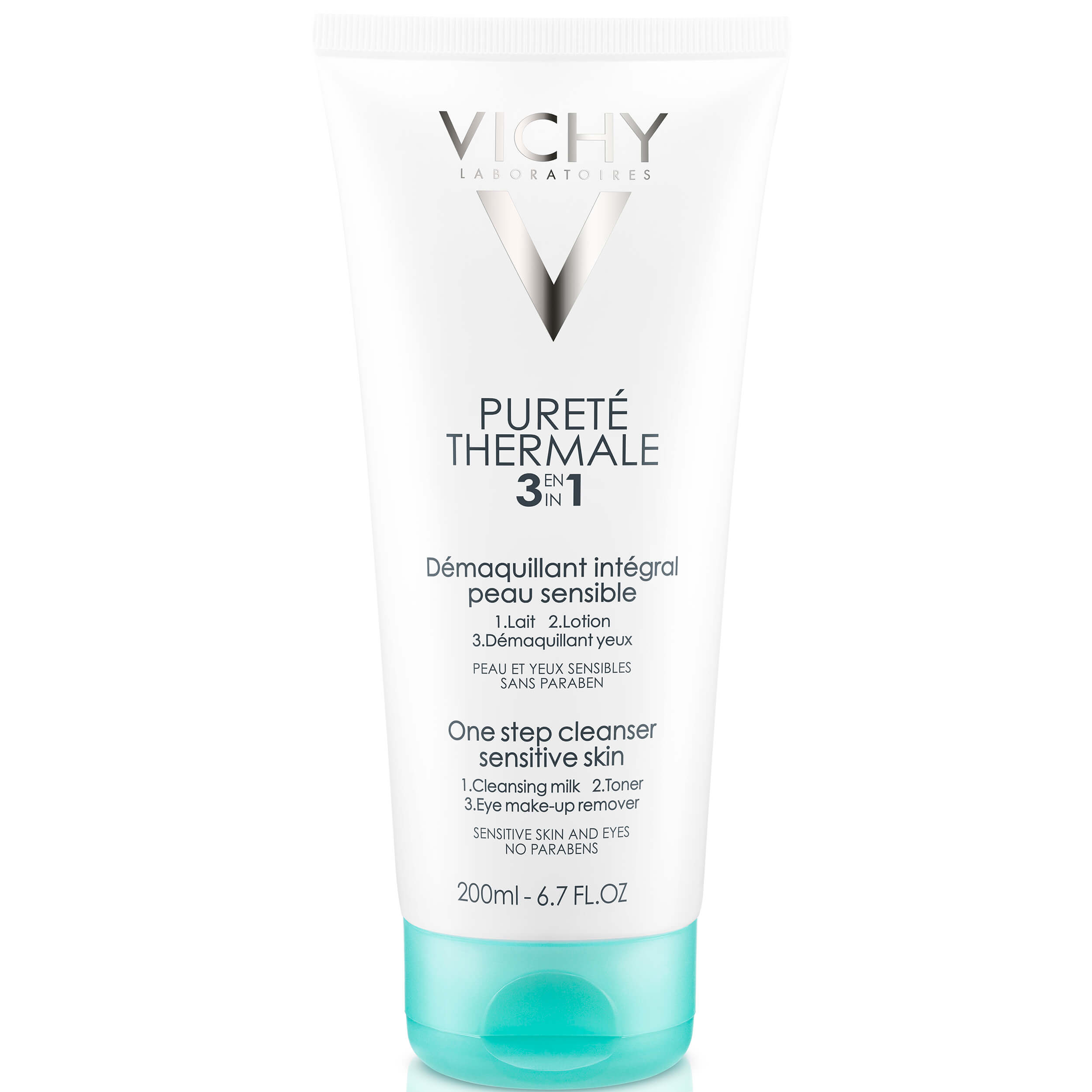Vichy Purete Thermale Integral Γαλάκτωμα Καθαρισμού, Τονωτική Λοσιόν & Ντεμακιγιάζ Ματιών 3 σε 1 – 200ml