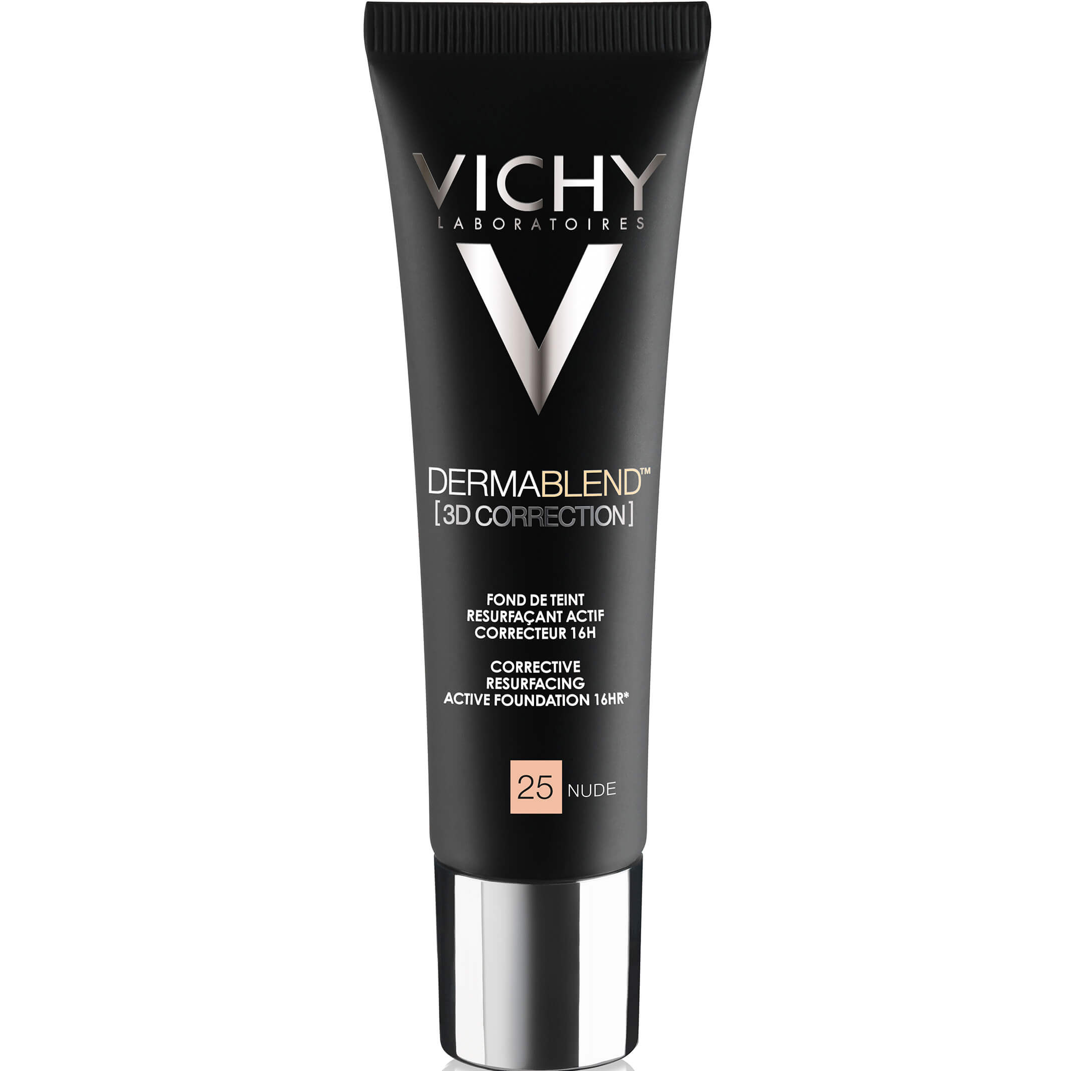 Vichy Dermablend 3D Make Up Ενεργής Διόρθωσης 16 Ωρών Υψηλής Κάλυψης για την Άμεση Διόρθωση του Χρωματικού Τόνου 30ml – 25 Nude