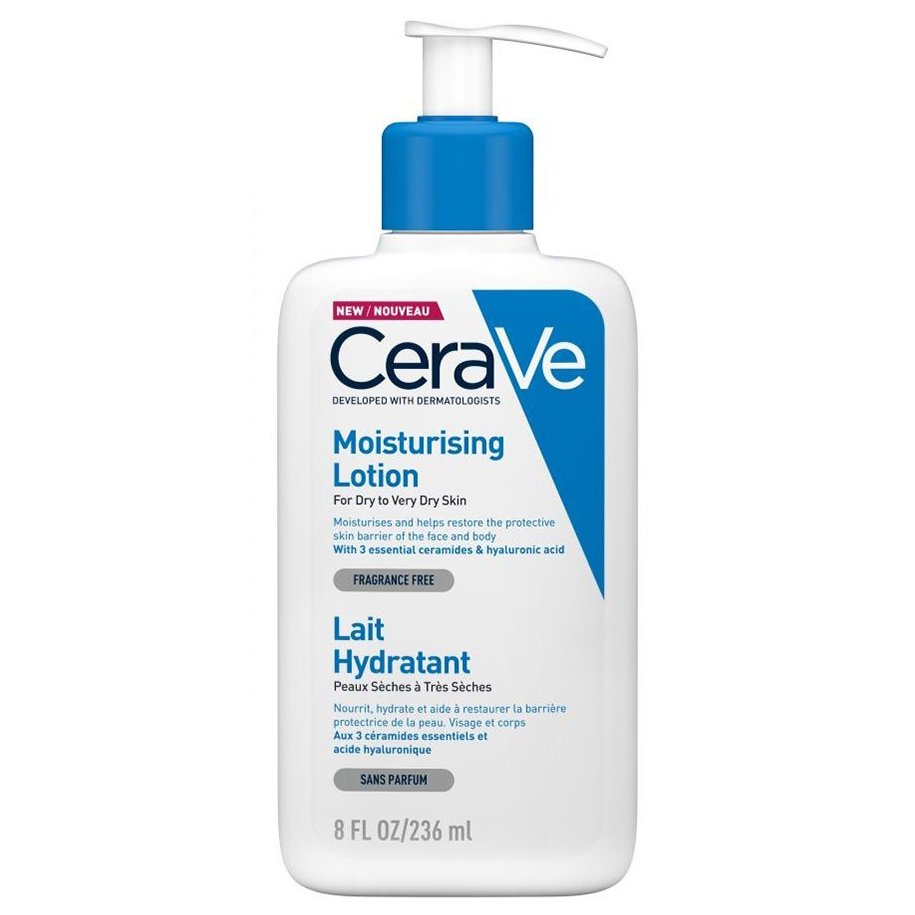 CeraVe Moisturising Face & Body Lotion for Dry to Very Dry Skin Ενυδατικό Γαλάκτωμα Προσώπου, Σώματος για Ξηρή & Πολύ Ξηρή Επιδερμίδα – 236ml