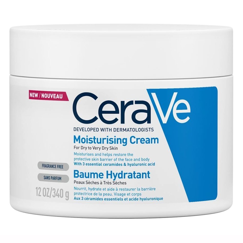 CeraVe Moisturising Face & Body Cream for Dry to Very Dry Skin Ενυδατική Κρέμα Προσώπου, Σώματος για Ξηρή & Πολύ Ξηρή Επιδερμίδα 340g