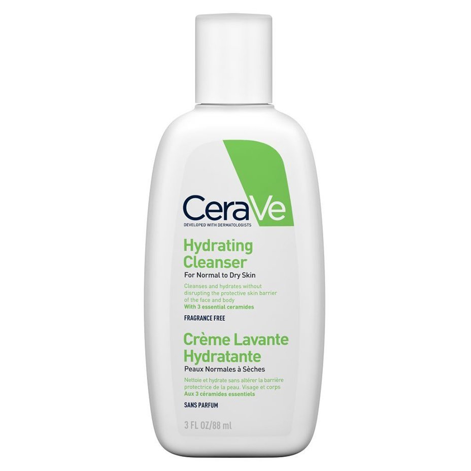 CeraVe Hydrating Cleanser Ενυδατική Κρέμα Καθαρισμού Προσώπου & Σώματος για Κανονική – Ξηρή Επιδερμίδα – 88ml