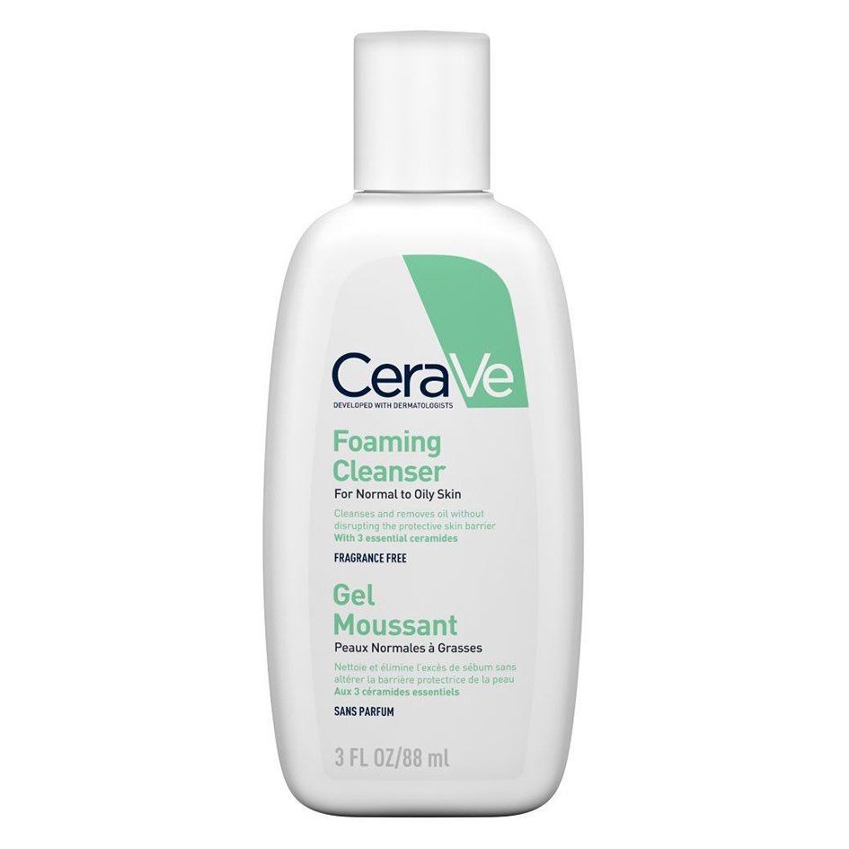 CeraVe Foaming Cleanser Gel Καθαρισμού Προσώπου & Σώματος για Κανονική – Λιπαρή Επιδερμίδα – 88ml