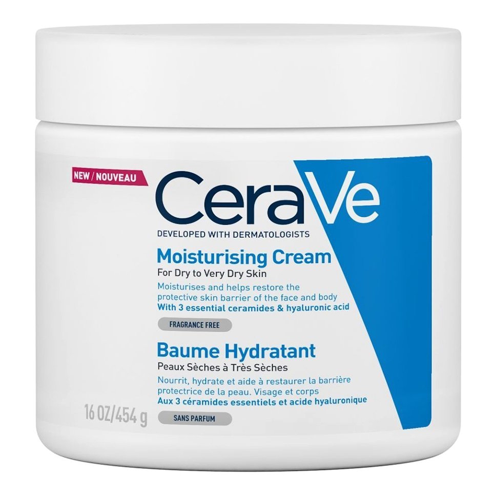 CeraVe Moisturising Cream Ενυδατική Κρέμα – Βάλσαμο Προσώπου & Σώματος για Ξηρή – Πολύ Ξηρή Επιδερμίδα – 454gr