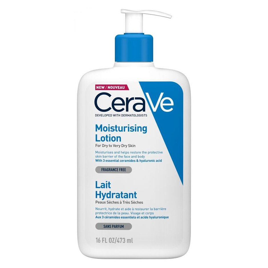 CeraVe Moisturising Face & Body Lotion for Dry to Very Dry Skin Ενυδατικό Γαλάκτωμα Προσώπου, Σώματος για Ξηρή & Πολύ Ξηρή Επιδερμίδα – 473ml