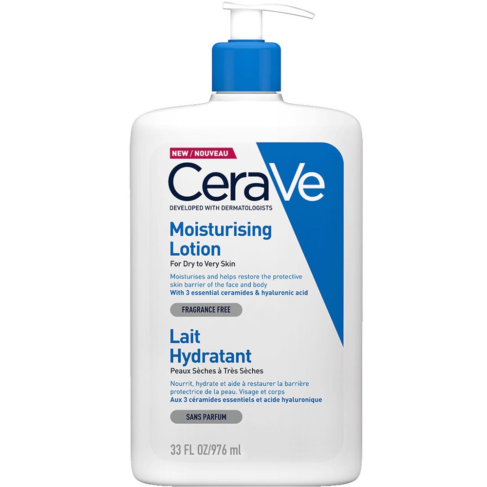 CeraVe Moisturising for Dry to Very Dry Skin Face & Body​​​​​​​ Lotion Ενυδατικό Γαλάκτωμα Προσώπου, Σώματος για Ξηρή & Πολύ Ξηρή Επιδερμίδα 976ml