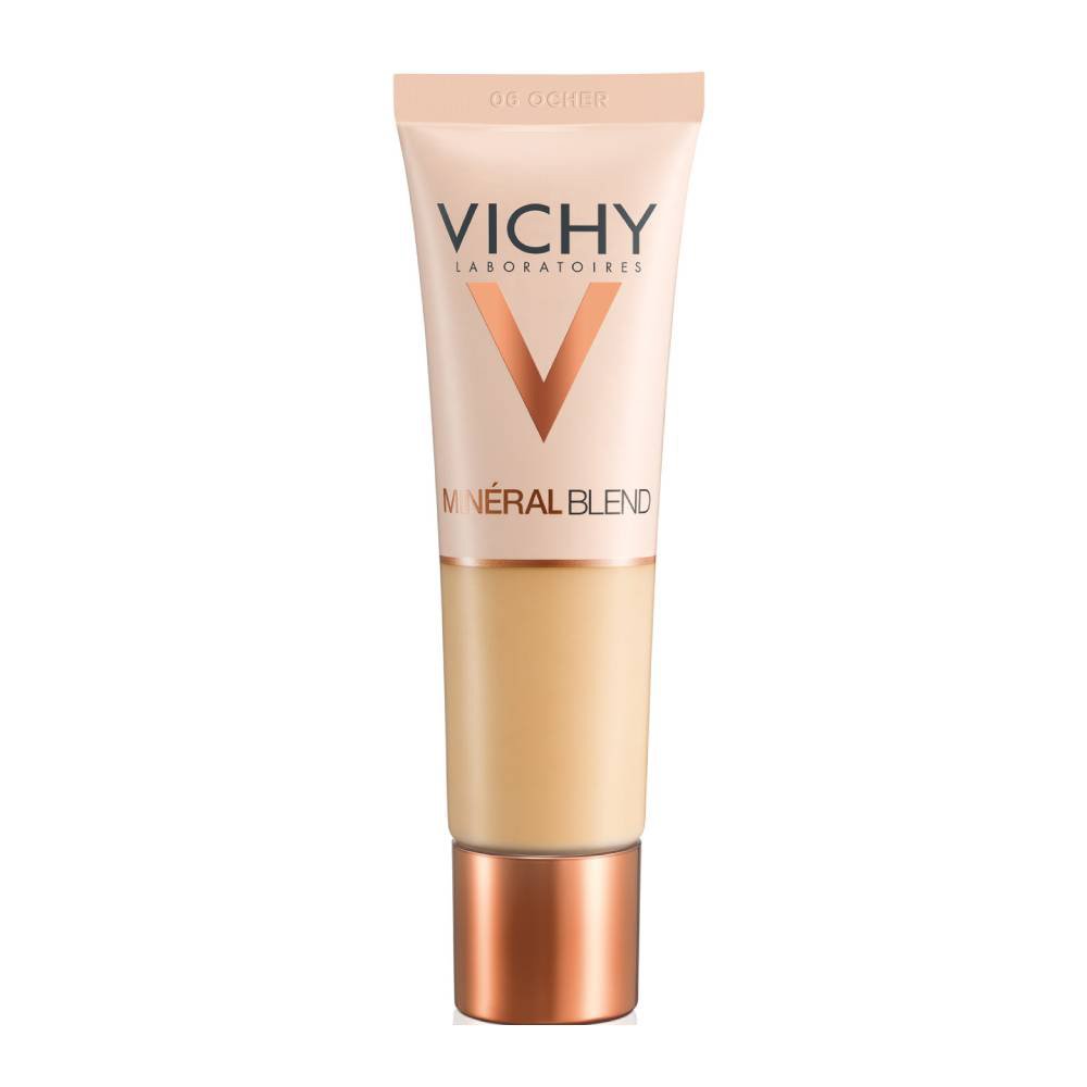 Vichy MineralBlend Make Up Fond de Teint Hydratant Ενυδατικό Foundation για Φυσική Κάλυψη & Επιδερμίδα Γεμάτη Φρεσκάδα 30ml – 06 Ocher