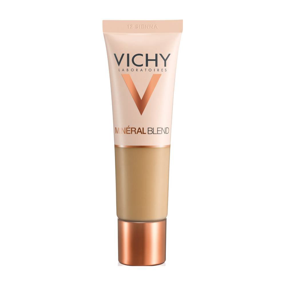 Vichy MineralBlend Make Up Fond de Teint Hydratant Ενυδατικό Foundation για Φυσική Κάλυψη & Επιδερμίδα Γεμάτη Φρεσκάδα 30ml – 12 Sienna