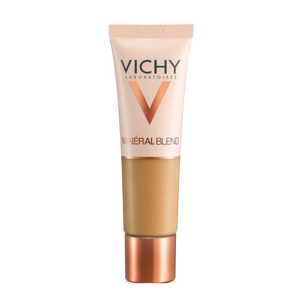 Vichy MineralBlend Make Up Fond de Teint Hydratant Ενυδατικό Foundation για Φυσική Κάλυψη & Επιδερμίδα Γεμάτη Φρεσκάδα 30ml – 15 Terra