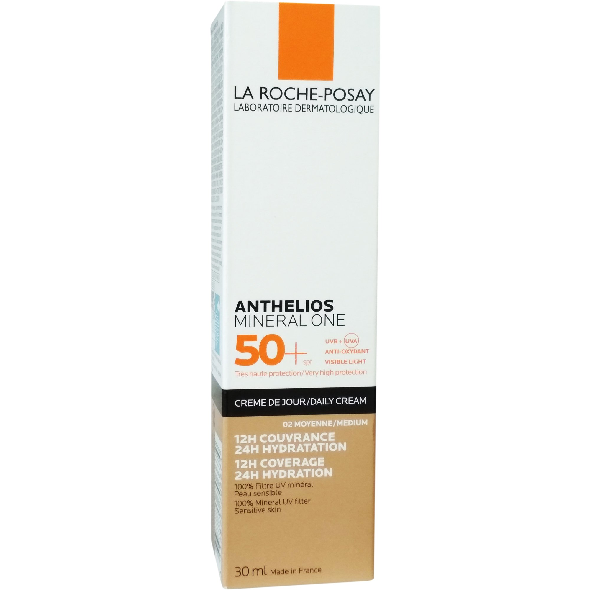 La Roche-Posay Anthelios Mineral One Spf50+ Αντηλιακή Ενυδατική Κρέμα με Χρώμα Πολύ Υψηλής Προστασίας για Ματ Αποτέλεσμα 30ml – 02 Medium