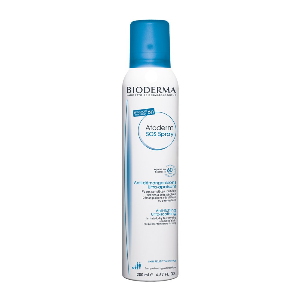 Bioderma Atoderm SOS Spray Η Πρώτη Κίνηση Κατά του Κνησμού για Άμεση Ανακούφιση, Πρόσωπο – Σώμα – 200ml