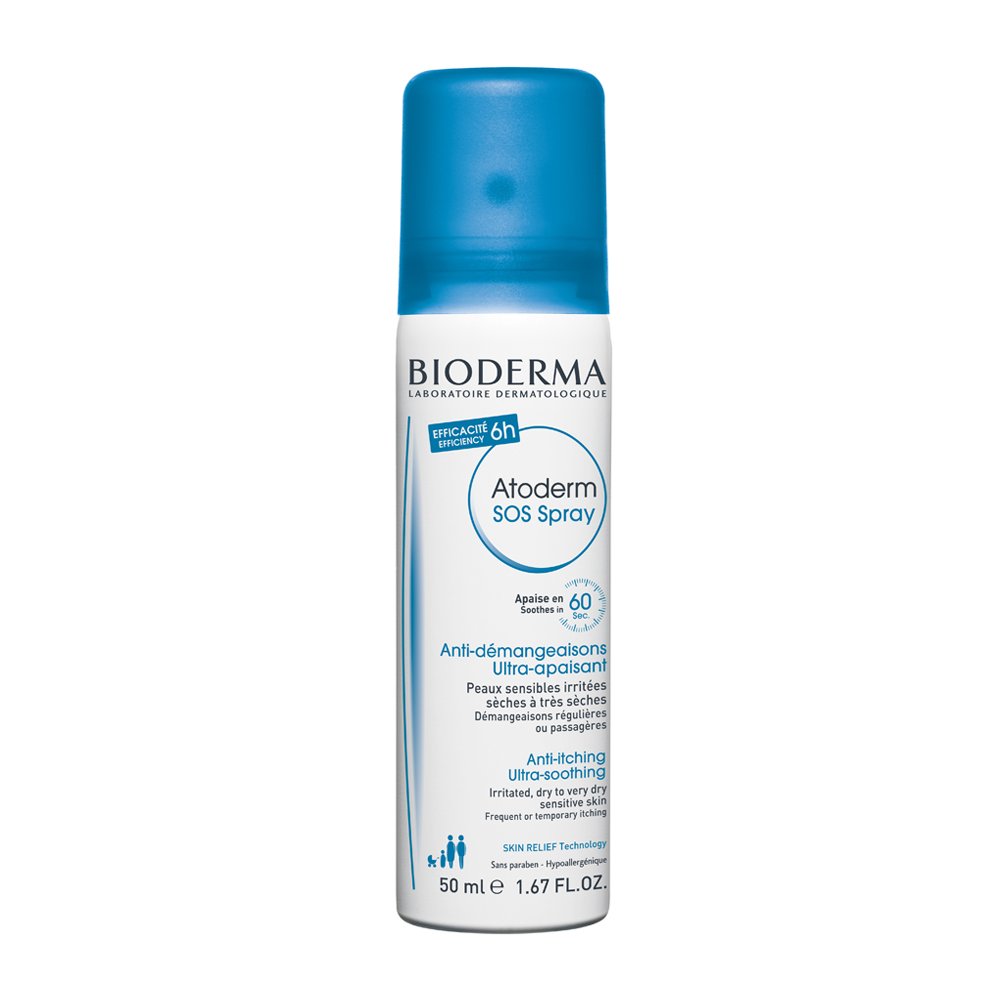 Bioderma Atoderm SOS Spray Η Πρώτη Κίνηση Κατά του Κνησμού για Άμεση Ανακούφιση, Πρόσωπο – Σώμα – 50ml