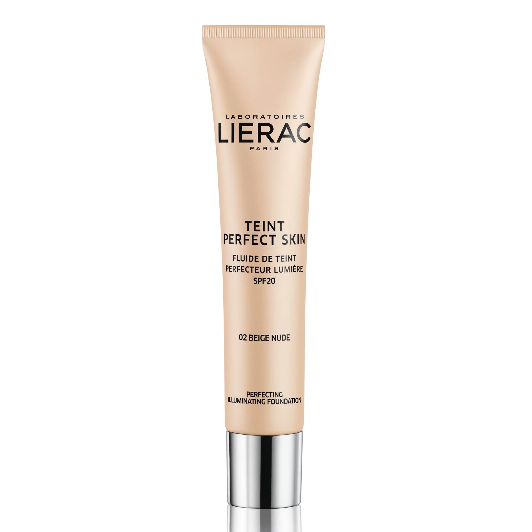 Lierac Teint Perfect Skin Perfecting Illuminating Fluid Spf20 Dermo-Make Up Διορθωτικό Υγρό Make Up για Φυσικό Αποτέλεσμα 30ml – 02 Nude Beige
