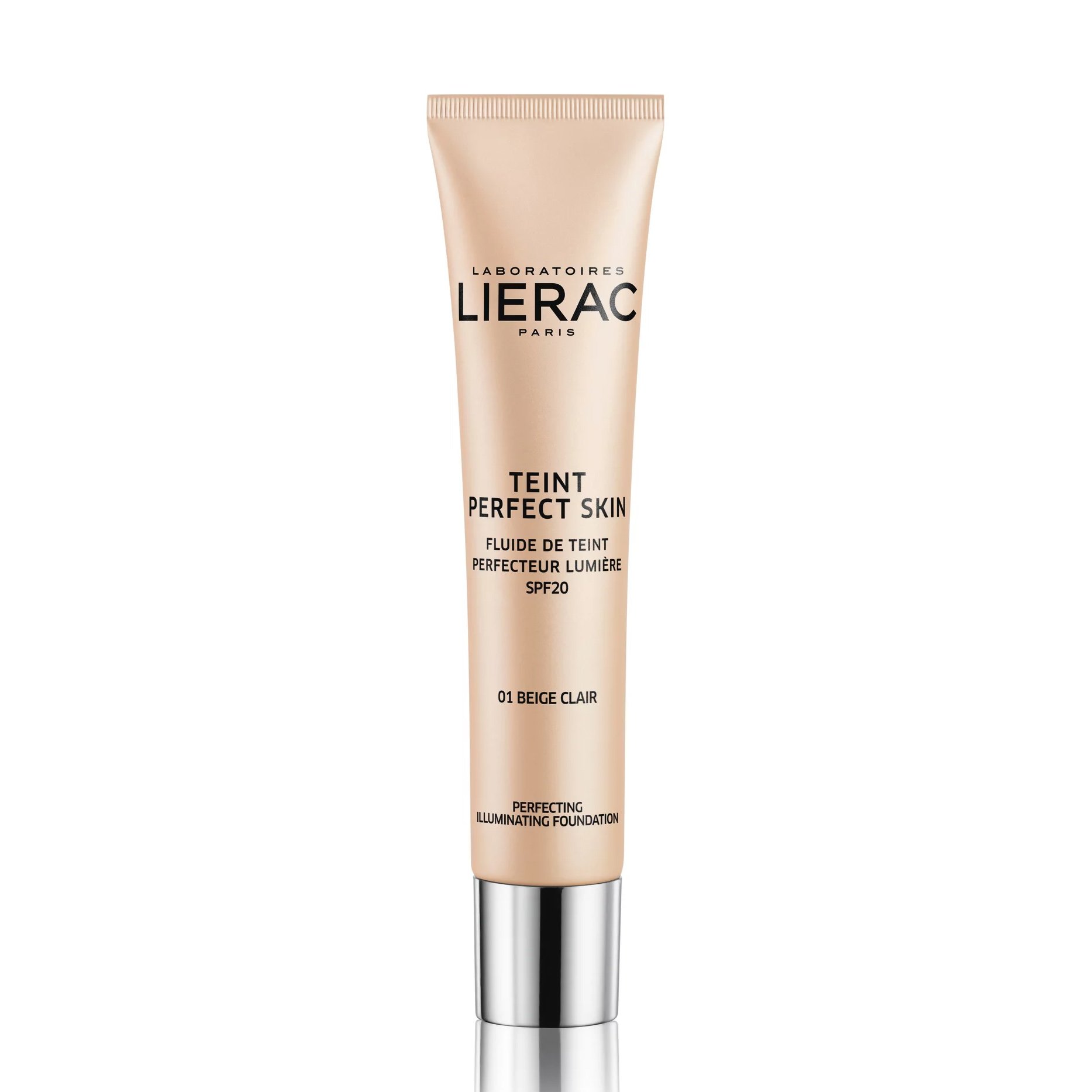 Lierac Teint Perfect Skin Perfecting Illuminating Fluid Spf20 Dermo-Make Up Διορθωτικό Υγρό Make Up για Φυσικό Αποτέλεσμα 30ml – 01 Light Beige