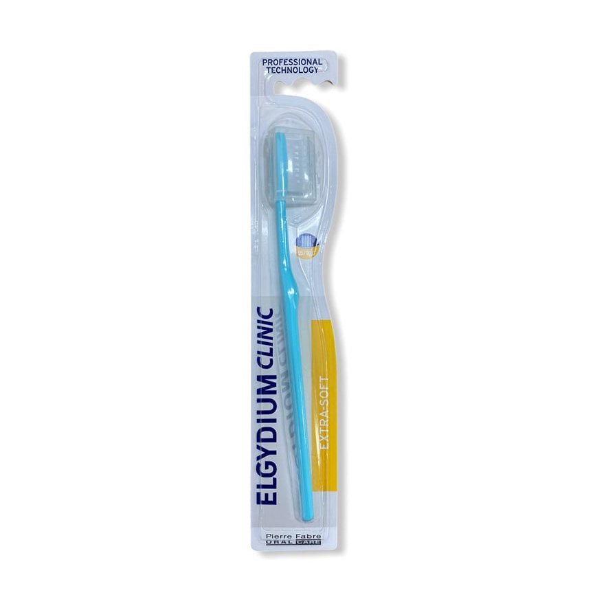Elgydium Clinic Toothbrush Οδοντόβουρτσα Σχεδιασμένη για Μετεγχειρητική Φροντίδα, Περιοδοντίτιδα & για Ευαίσθητα Ούλα Γαλάζιο 1 Τεμάχιο – 15/100 Extra Soft