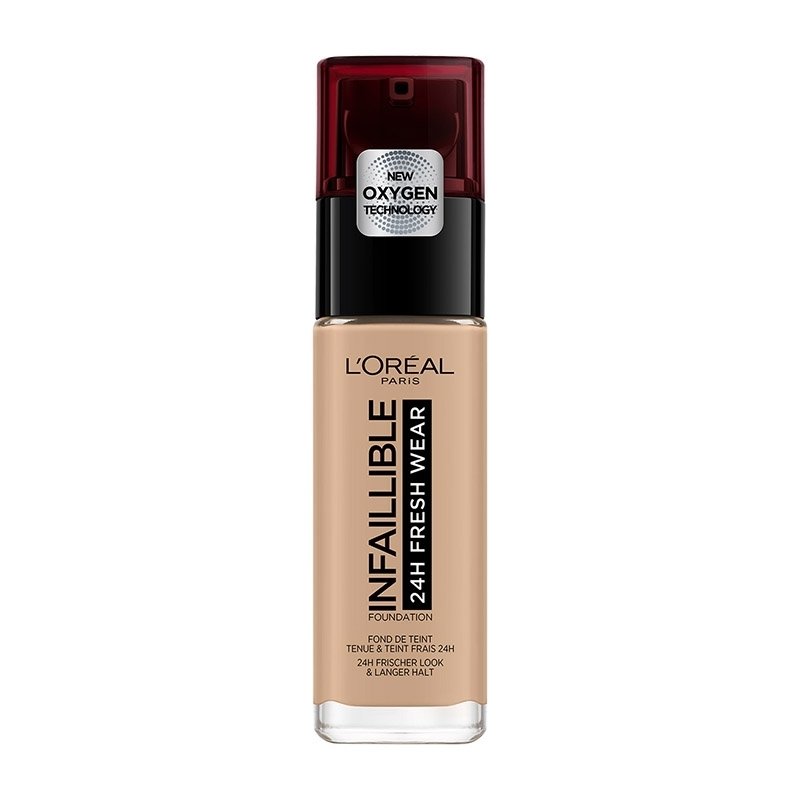 Loreal Paris L'Oreal Paris Infaillible 24H Foundation 30ml Βάση που Εξασφαλίζει Διάρκεια & Ανθεκτικότητα - Honey