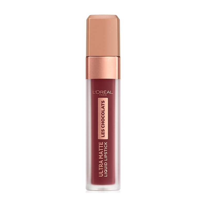 Loreal Paris Les Chocolats Υγρό Κραγιόν με ματ Αποτέλεσμα που Διαρκεί 7.6ml – Cacao Crush