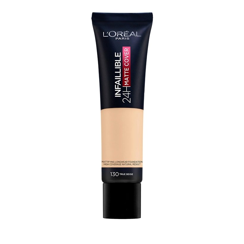 L’Oreal Paris Infaillible 24h Matte Cover Foundation για Τέλεια Κάλυψη & Ματ Αποτέλεσμα 30ml – 130 True Beige
