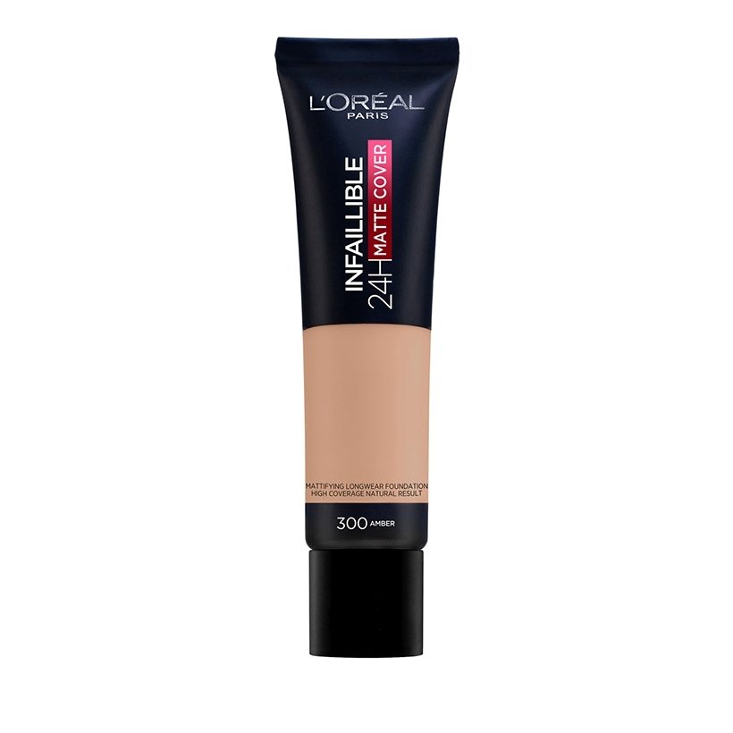L’Oreal Paris Infaillible 24h Matte Cover Foundation για Τέλεια Κάλυψη & Ματ Αποτέλεσμα 30ml – 300 Amber