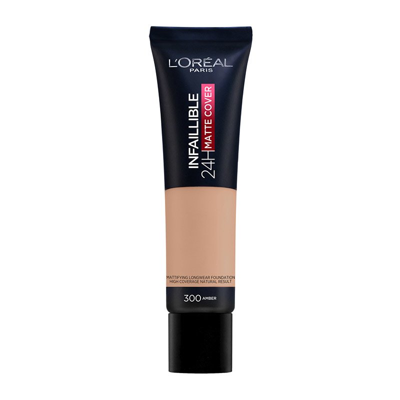L’Oreal Paris Infaillible 24h Matte Cover Foundation για Τέλεια Κάλυψη & Ματ Αποτέλεσμα 30ml – 300 Amber