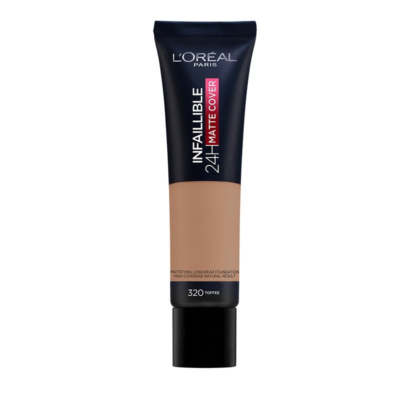 L’Oreal Paris Infaillible 24h Matte Cover Foundation για Τέλεια Κάλυψη & Ματ Αποτέλεσμα 30ml – 320 Toffee