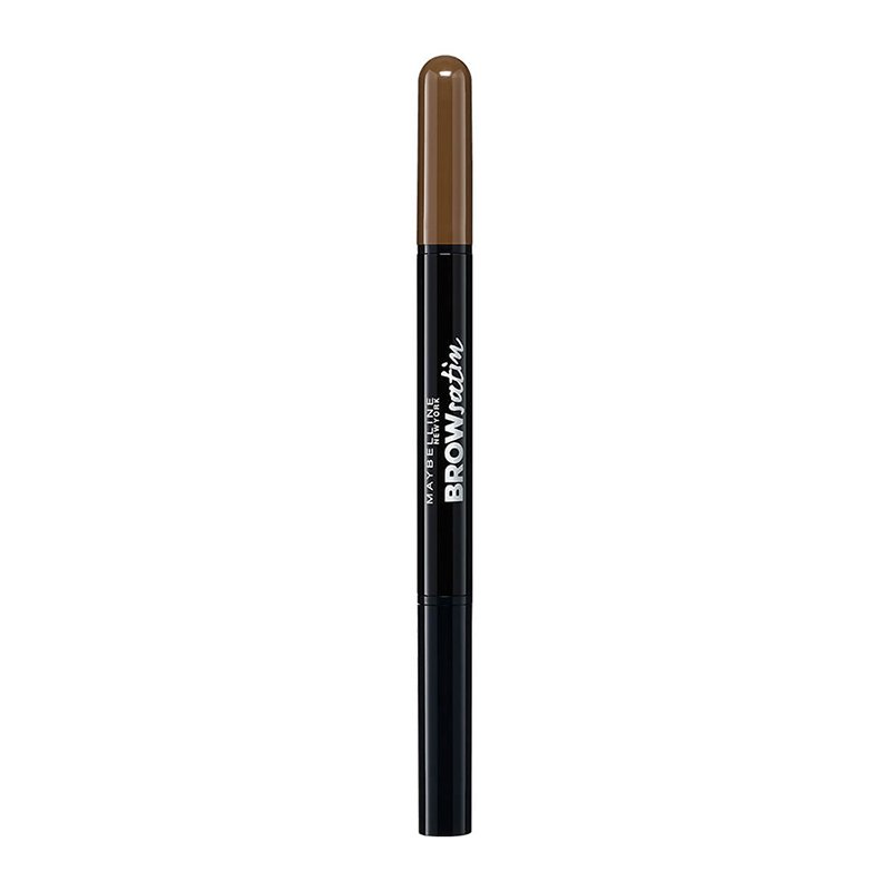 Maybelline Brow Satin 2 σε 1 Μηχανικό Μολύβι Φρυδιών & Σκιά για Λαμπερό Αποτέλεσμα 8gr – Medium Brow