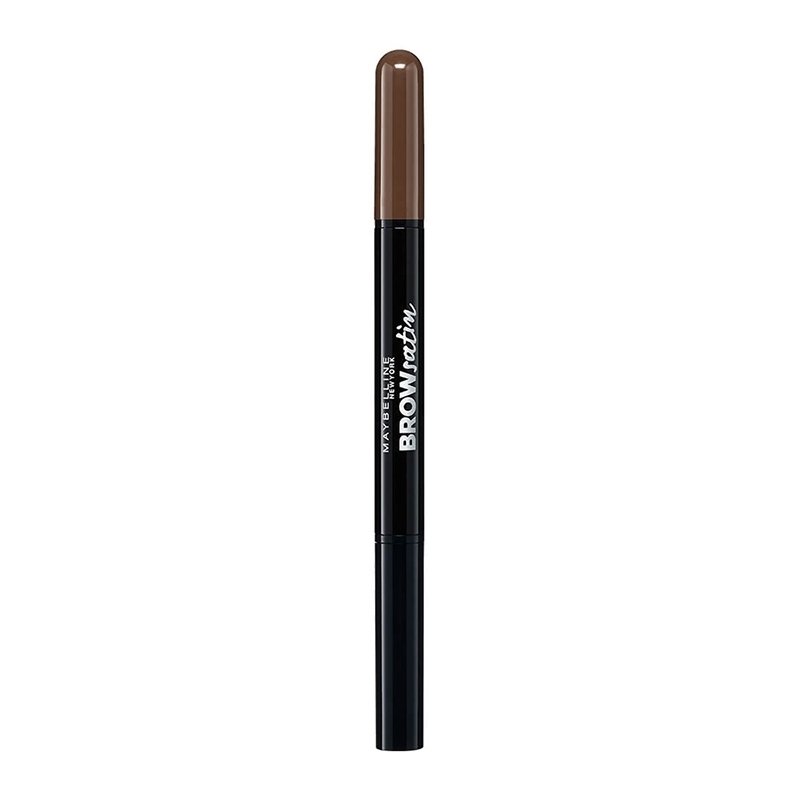 Maybelline Brow Satin 2 σε 1 Μηχανικό Μολύβι Φρυδιών & Σκιά για Λαμπερό Αποτέλεσμα 8gr – Dark Brown