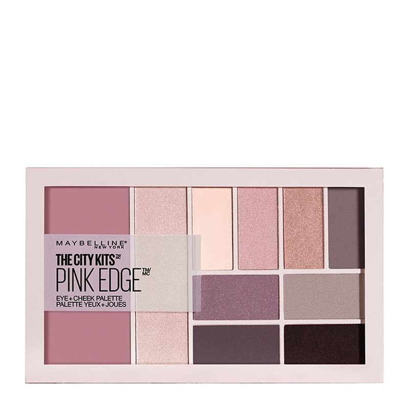 Maybelline The City Kits All-in-One Eye & Cheek Palette Παλέτα Μακιγιάζ με Παλέτα Σκιών, Ρουζ & Highlighter 12gr – Pink Edge