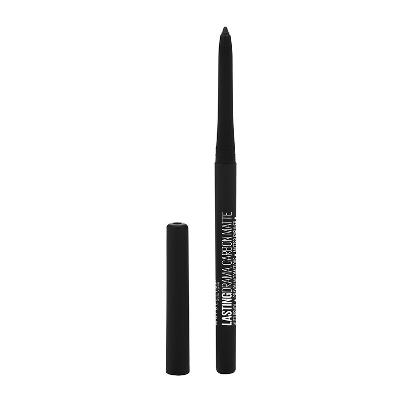 Maybelline Lasting Drama Carbon Matte Eyeliner Μαλακό Ματ Μολύβι Ματιών για Έντονο Αποτέλεσμα – Carbon Black