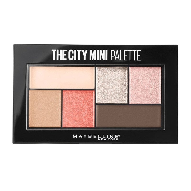 MAYBELLINE Maybelline The City Mini Palette Παλέτα Σκιών για τα Μάτια, Συλλογή από 6 Ματ & Μεταλλικές Σκιές για Εντυπωσιακό Look 6gr - Downtown Sunrise