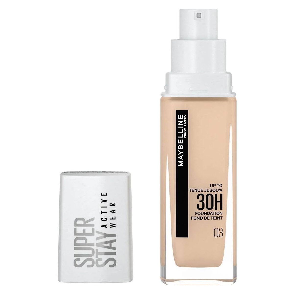 Maybelline Super Stay 30H Foundation Υγρό Make Up για Τέλεια Κάλυψη Έως και 30 Ώρες 30ml – 03 True Ivory