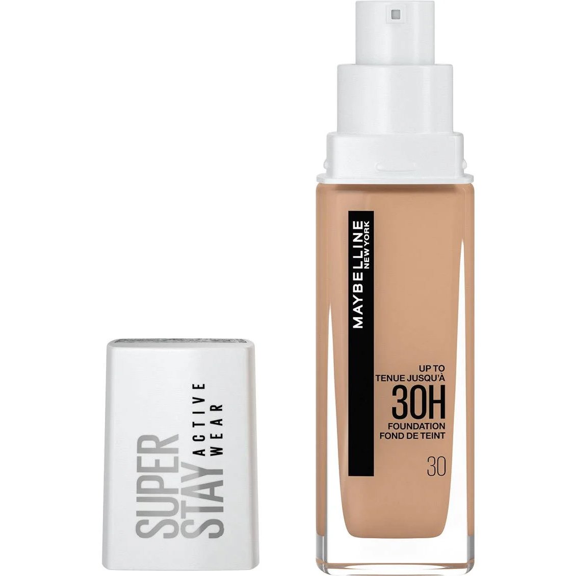 Maybelline Super Stay 30H Foundation Υγρό Make Up για Τέλεια Κάλυψη Έως και 30 Ώρες 30ml – 30 Sand