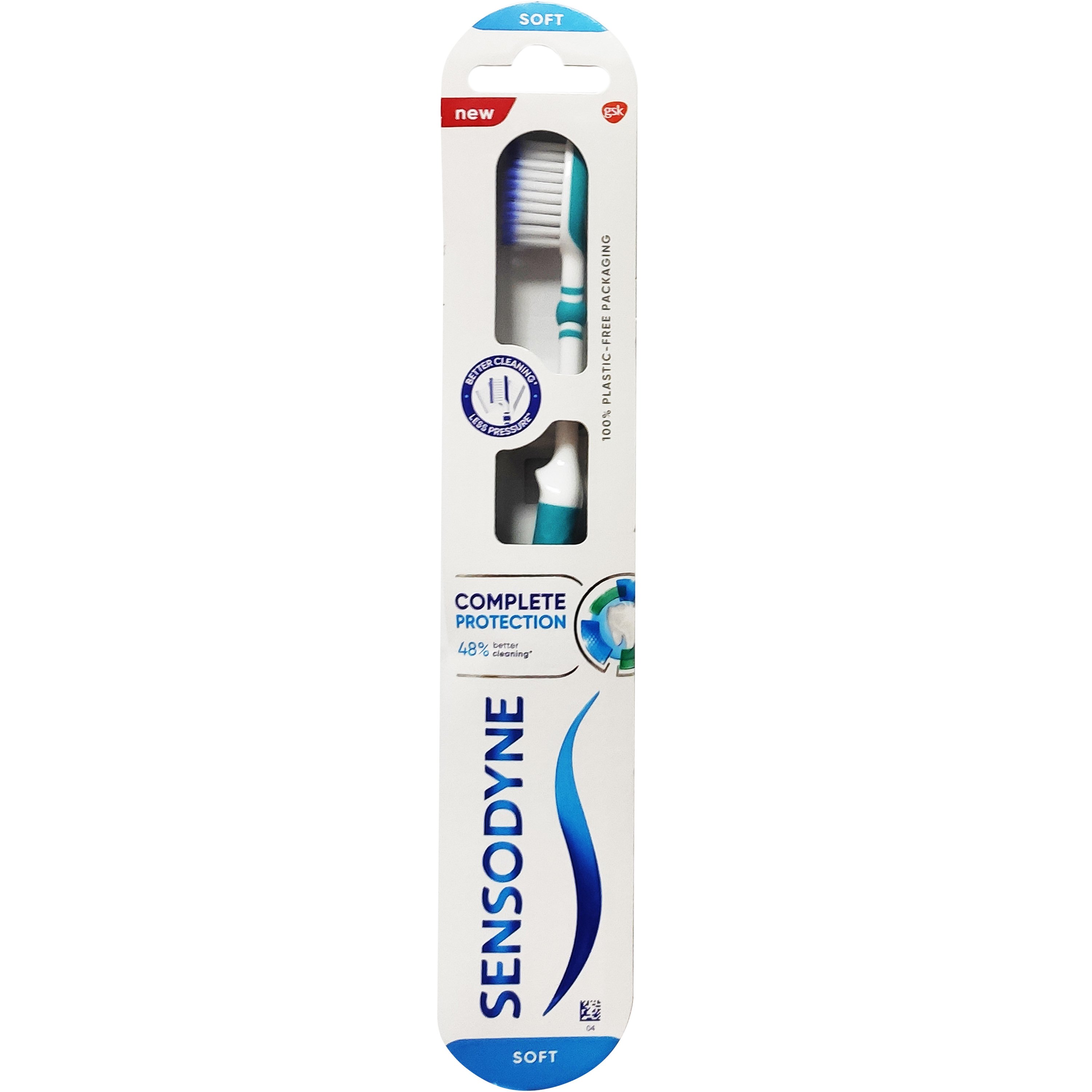 Sensodyne Toothbrush Complete Protection Soft Οδοντόβουρτσα για Άτομα με Ευαίσθητα Δόντια για Καλύτερο Καθαρισμό 1 Τεμάχιο – Σιελ