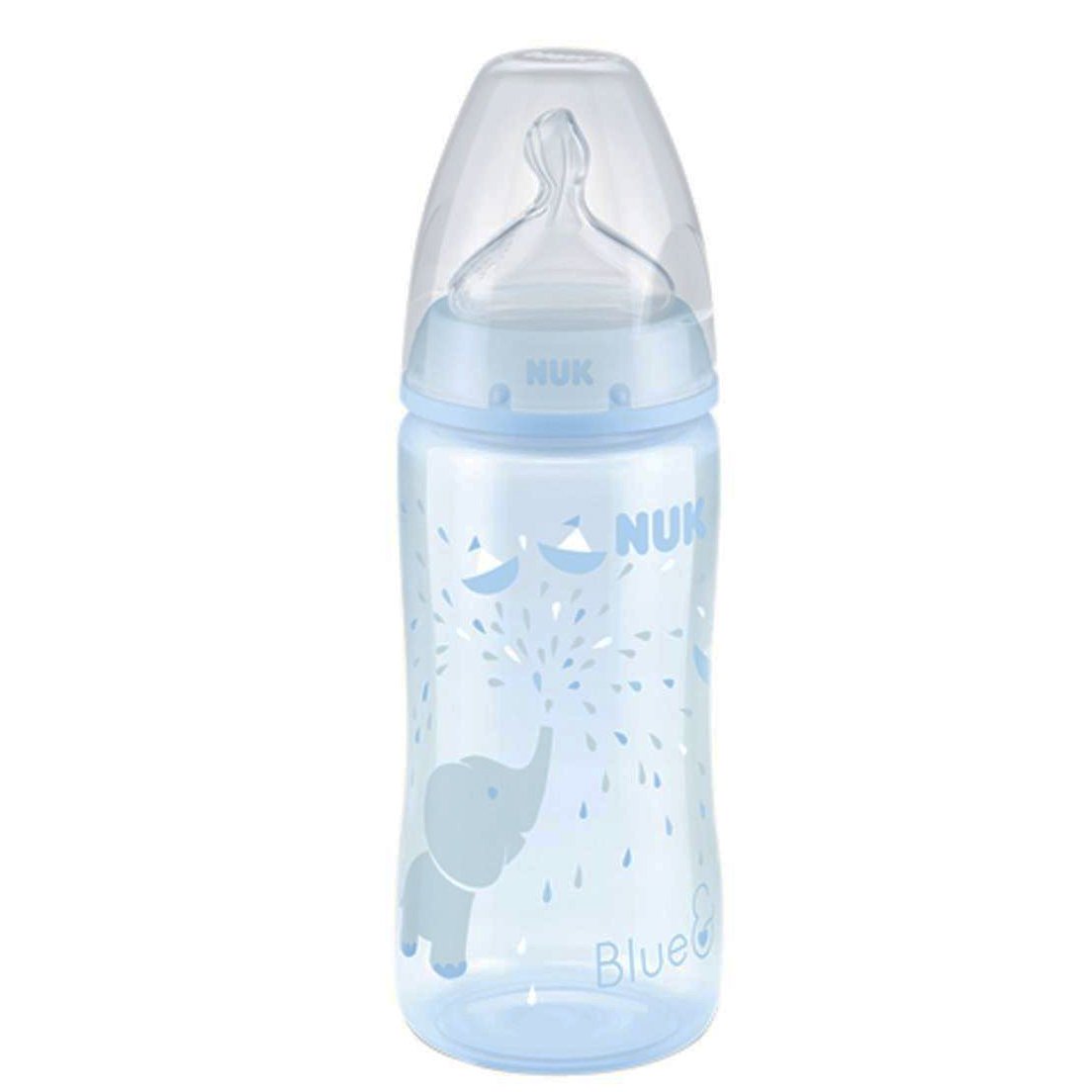 Nuk Μπιμπερό First Choice Plus Baby Rose & Blue Πλαστικό PP Με Θηλή Σιλικόνης M1 0-6Μηνών – Baby Blue 2 300ml