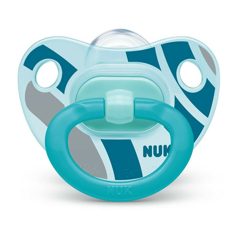 Nuk Happy Days Ορθοδοντική Πιπίλα Σιλικόνης 1 τεμάχιο – 18-36 Μηνών Γαλάζια