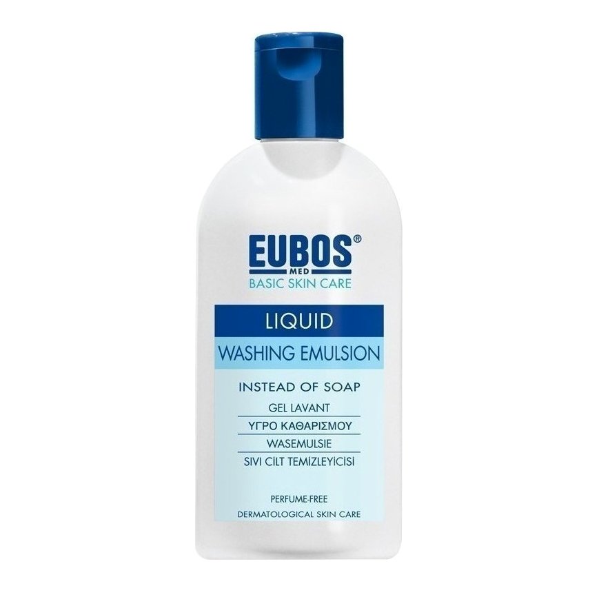 Eubos Liquid Blue Υγρό καθαρισμού, για τον καθημερινό καθαρισμό και την περιποίηση προσώπου και σώματος – 200ml